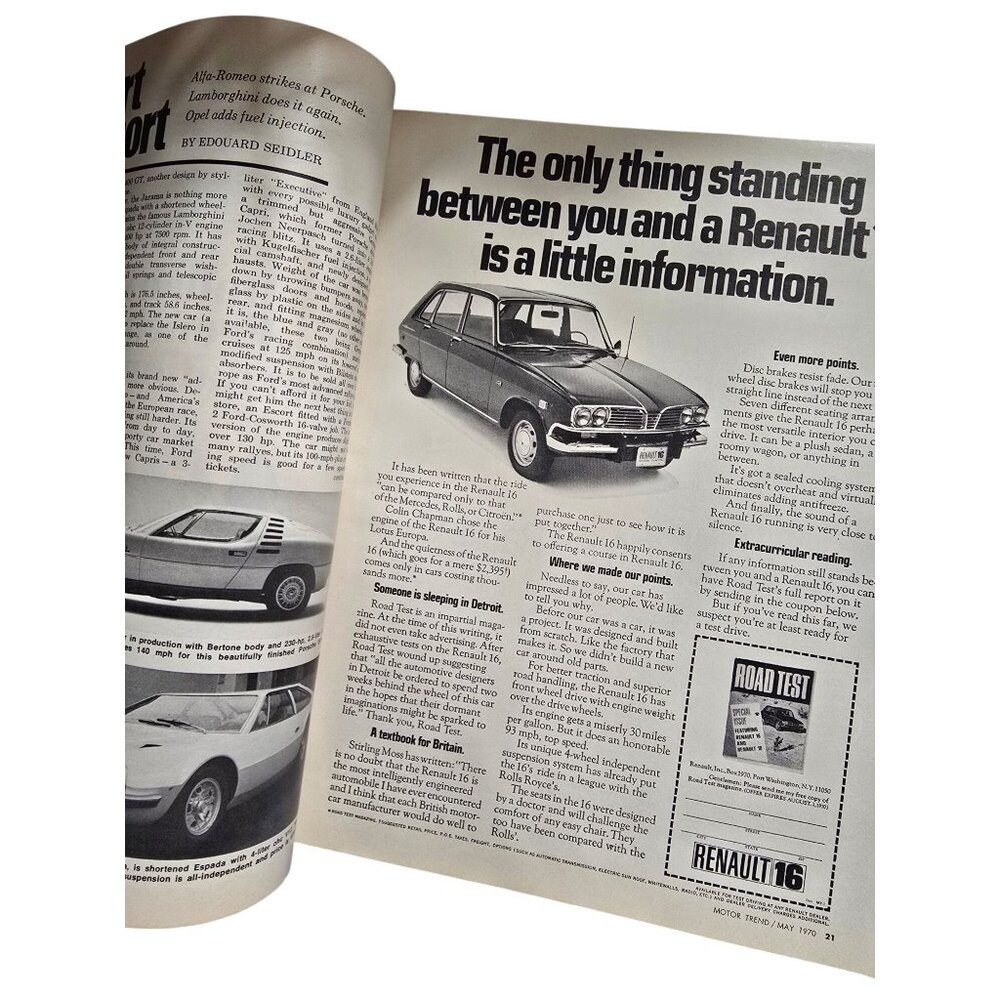 Vintage Motor Trend Magazine May 1970 Automotive Collectors Edition - Picture 4 of 9